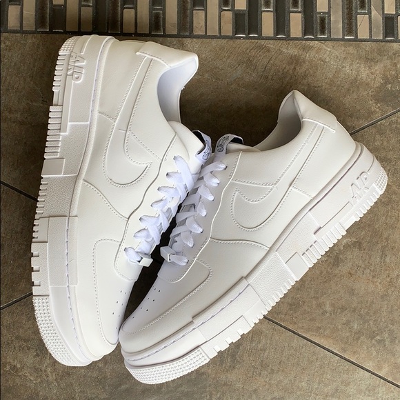 NIKE W AF1 PIXEL WHITE/WHITE-BLACK-SAIL - Picture 16 of 16